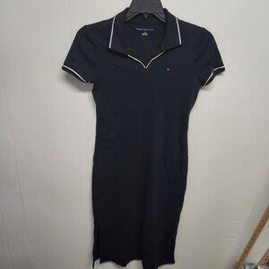 Tommy Hilfiger Polo Dress Womens Small Short Sleeve Collared Casual Preppy Summe